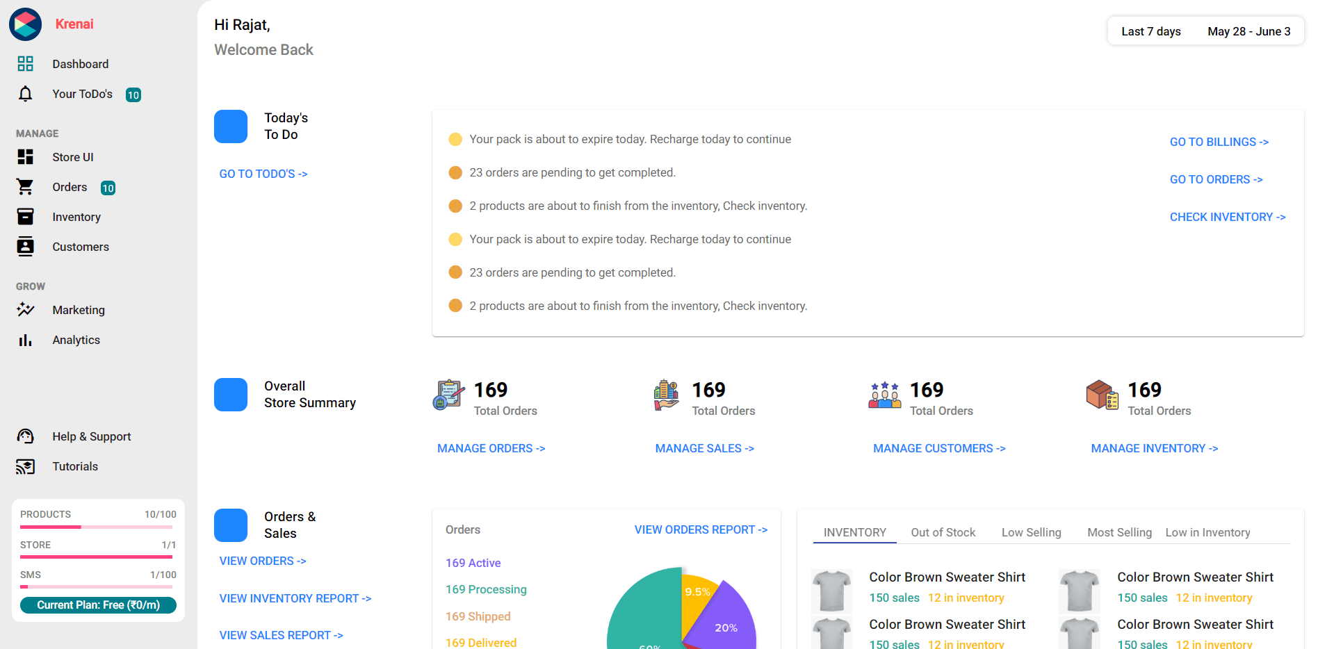 Admin Dashboard Landing